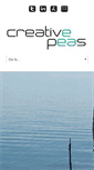 Mobile Screenshot of creative-peas.com