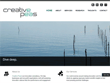 Tablet Screenshot of creative-peas.com